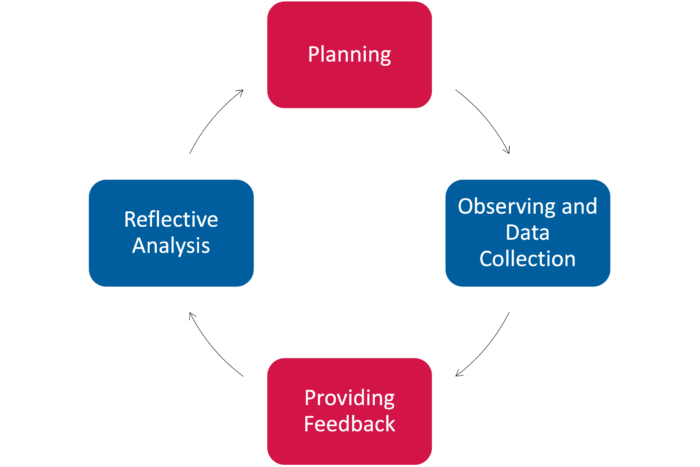 RPM cycle - Planning, Observing and Data Collection, Providing Feedback, Reflective Analysis