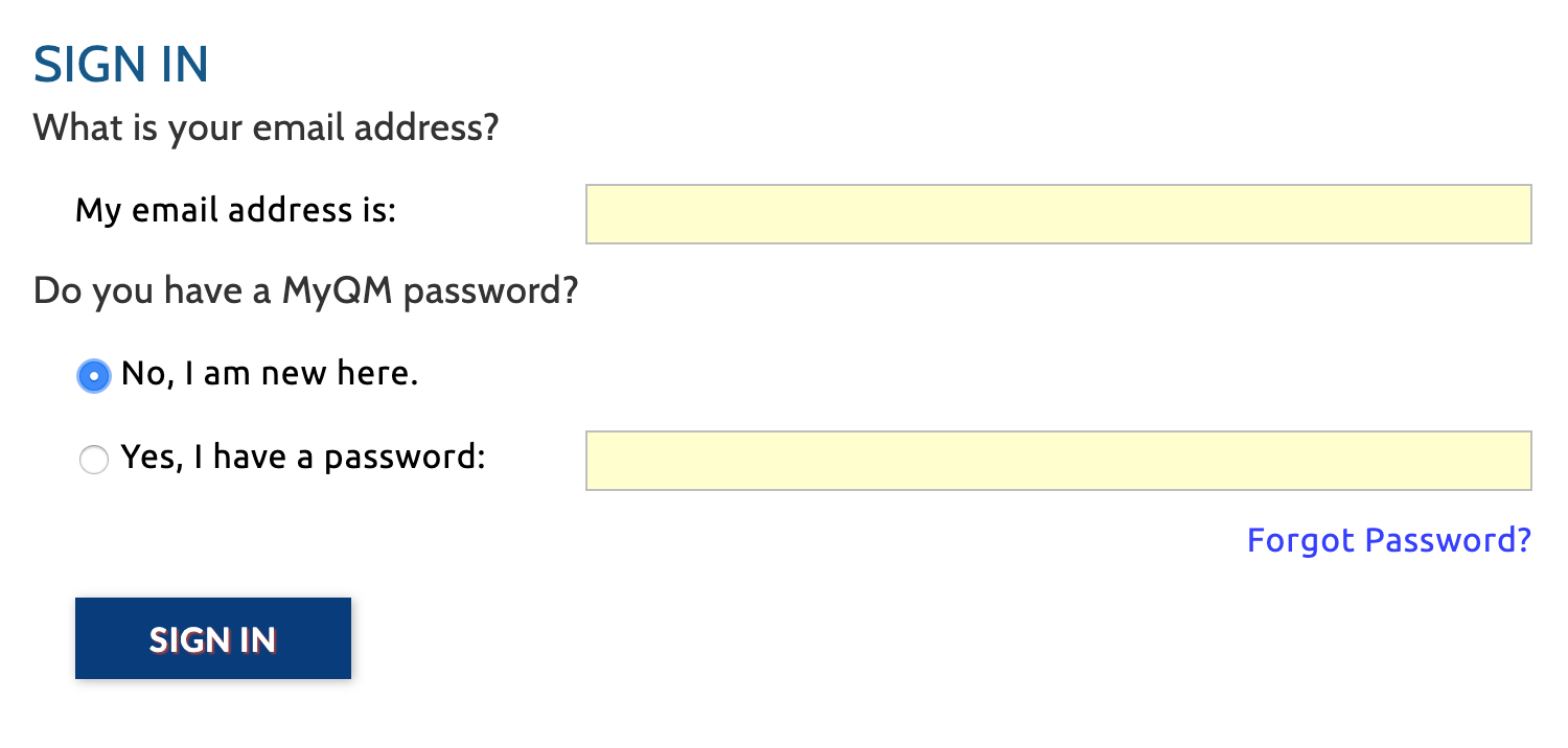 Sign In screenshot