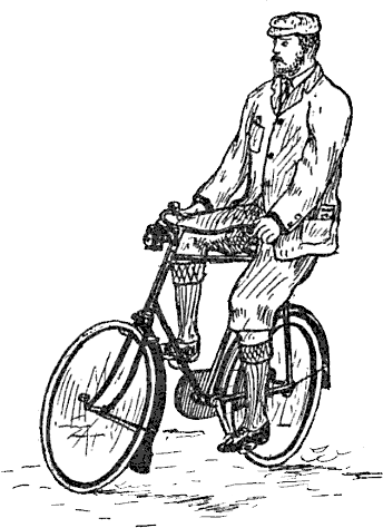 Man riding bike