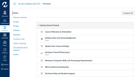 Example Canvas screenshot