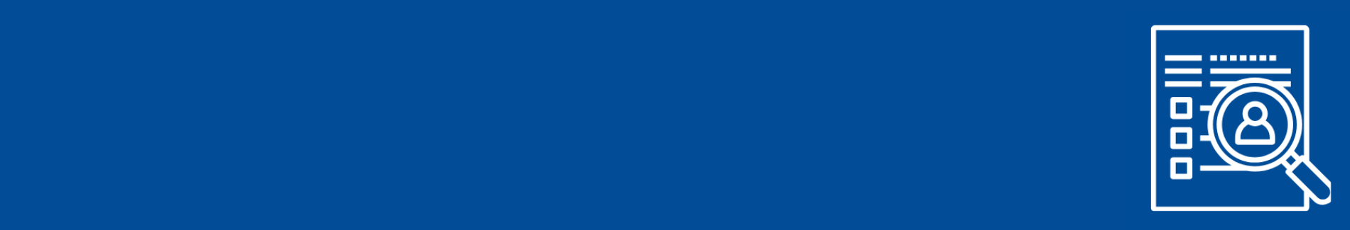 Course Overview Banner with an icon searching for a person.