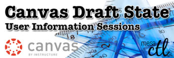 Canvas Draft State User Information Sessions