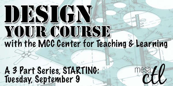MCC Course Design Series Begins September 9