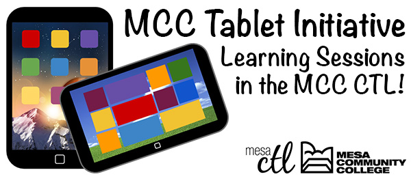 Faculty Tablet Initiative Learning Sessions