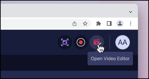 Users must click on the open video editor icon in the upper right hand portion of the ScreenPal website to install/use the software. 